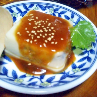 胡麻豆腐のマヌカハニー餡